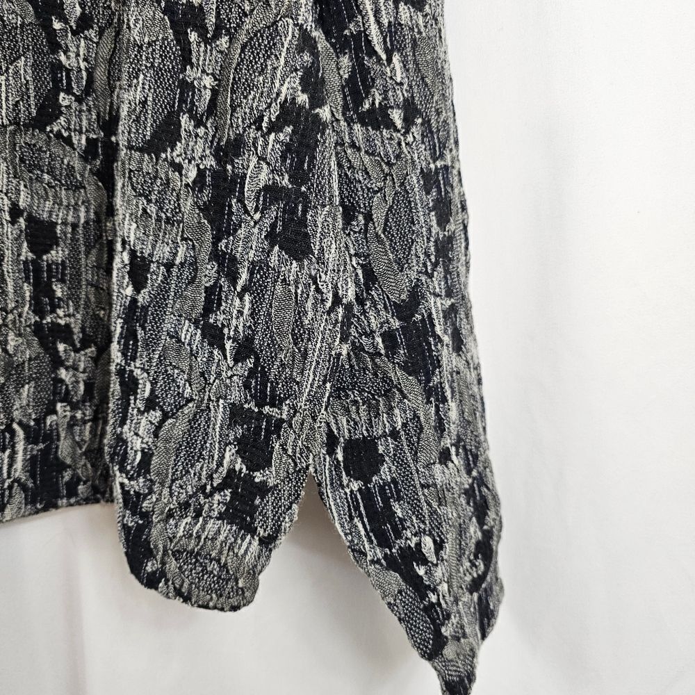 Jhane Barnes Wool Blend Sweater in Black and Gray - Size L - Picture 5 of 8